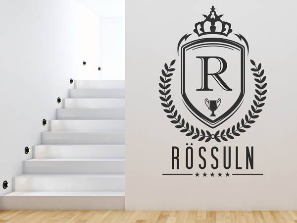 Wandtattoo Rössuln Wappen