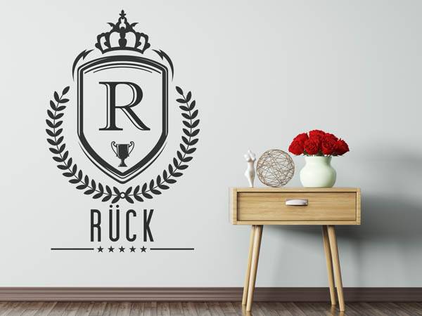 Wandtattoo Rück Wappen