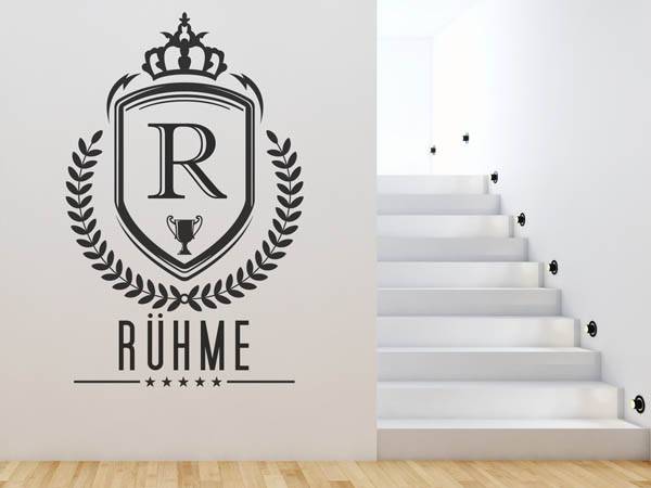 Wandtattoo Rühme Wappen