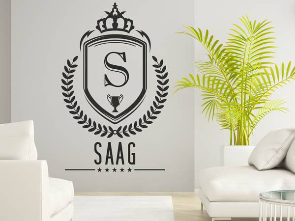 Wandtattoo Saag Wappen