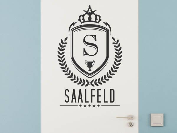 Wandtattoo Saalfeld Wappen