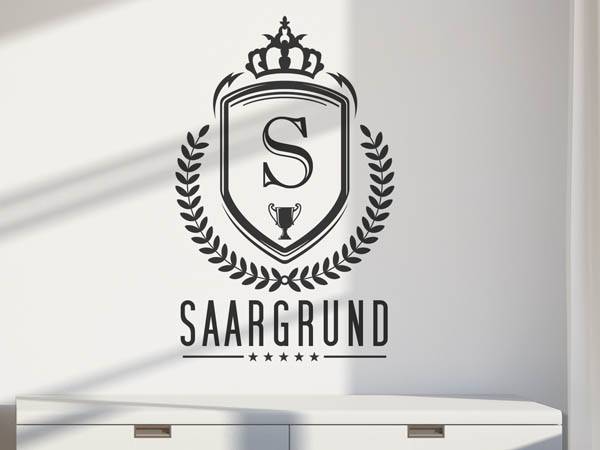 Wandtattoo Saargrund Wappen