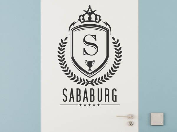 Wandtattoo Sababurg Wappen