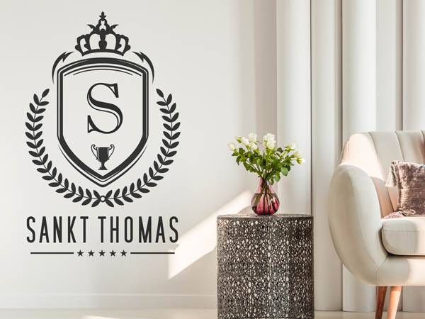 Wandtattoo Sankt Thomas Wappen