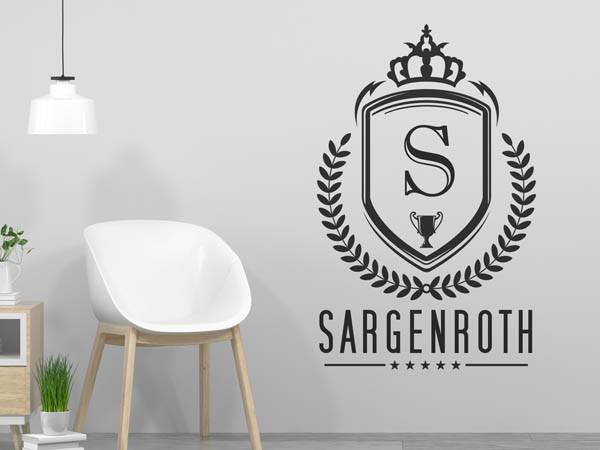 Wandtattoo Sargenroth Wappen