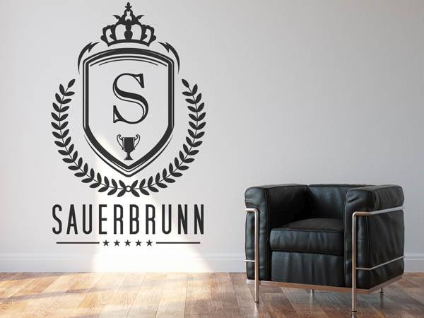 Wandtattoo Sauerbrunn Wappen