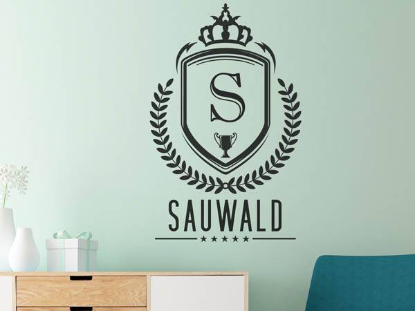 Wandtattoo Sauwald Wappen