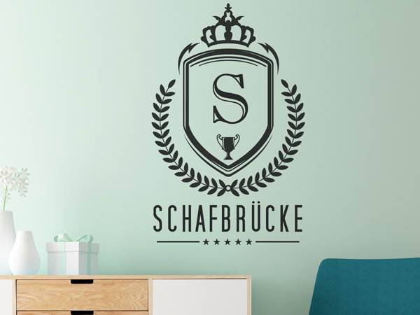 Wandtattoo Schafbrücke Wappen