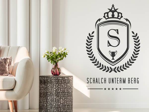 Wandtattoo Schalch unterm Berg Wappen