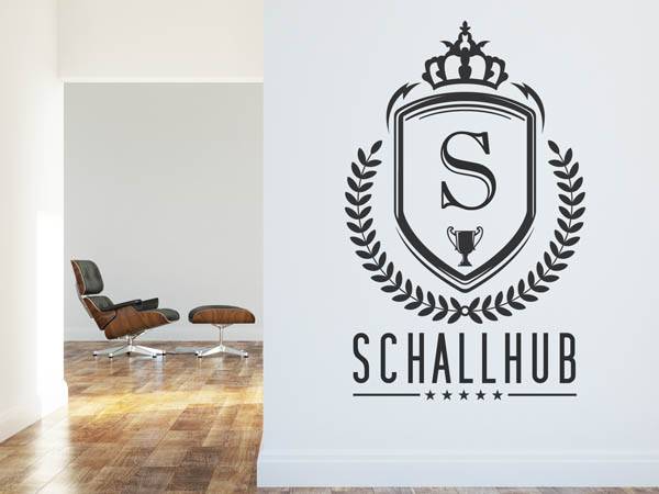 Wandtattoo Schallhub Wappen