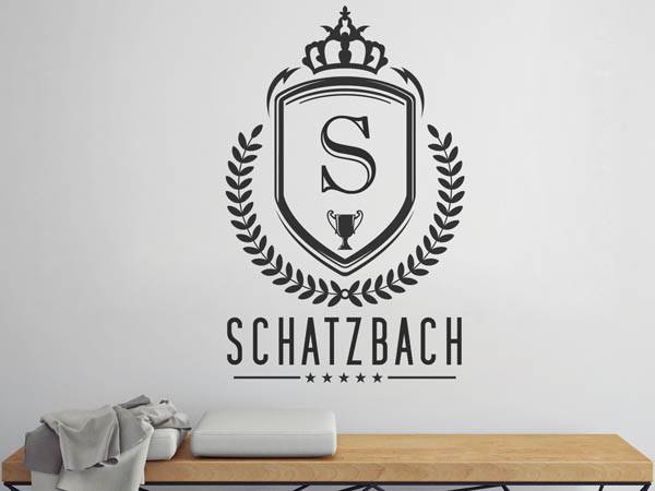 Wandtattoo Schatzbach Wappen