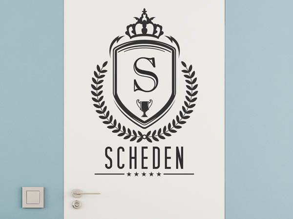 Wandtattoo Scheden Wappen