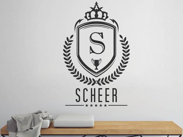 Wandtattoo Scheer Wappen