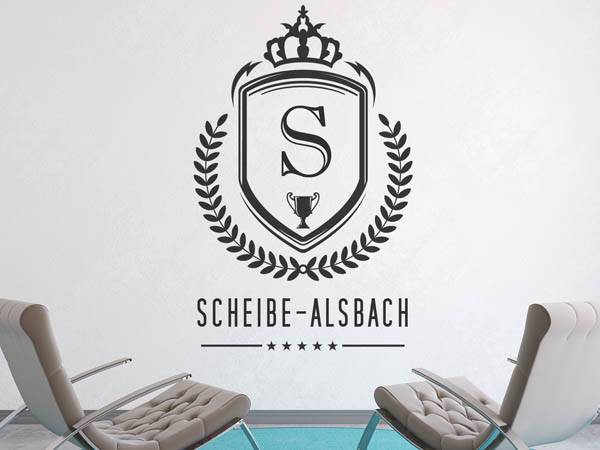 Wandtattoo Scheibe-Alsbach Wappen