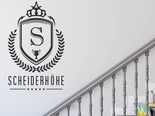 Wandtattoo Scheiderhöhe Wappen