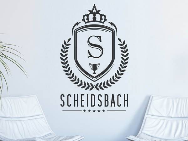 Wandtattoo Scheidsbach Wappen
