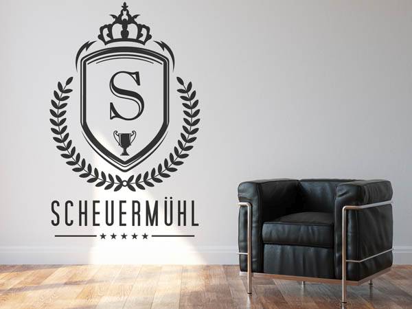 Wandtattoo Scheuermühl Wappen
