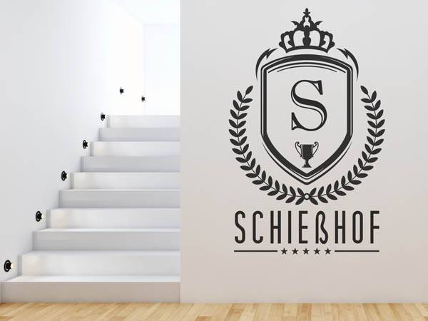 Wandtattoo Schießhof Wappen