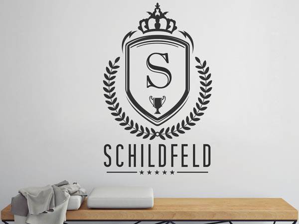 Wandtattoo Schildfeld Wappen