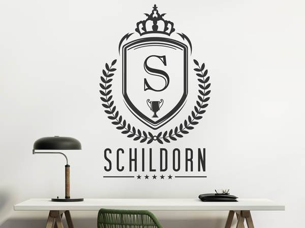 Wandtattoo Schildorn Wappen