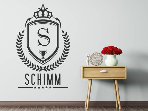 Wandtattoo Schimm Wappen