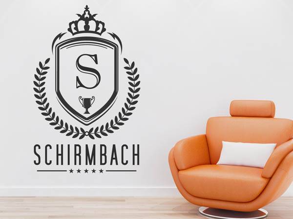 Wandtattoo Schirmbach Wappen