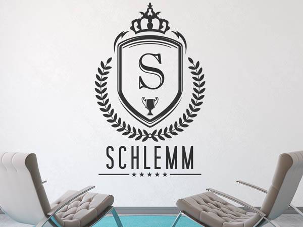 Wandtattoo Schlemm Wappen