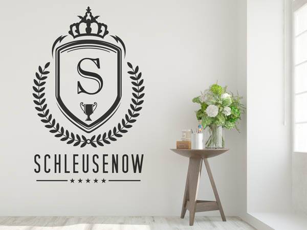 Wandtattoo Schleusenow Wappen