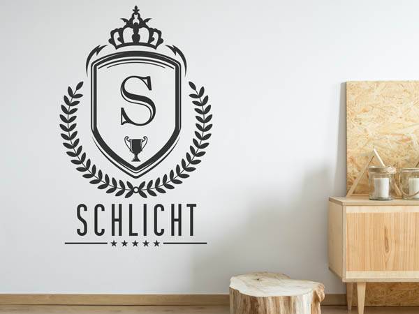 Wandtattoo Schlicht Wappen