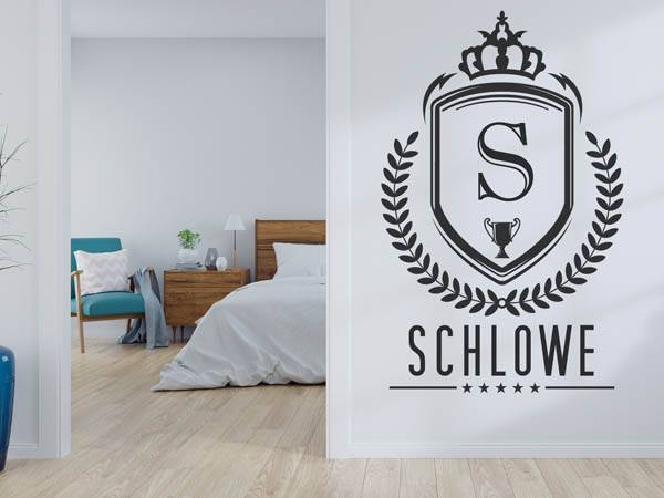 Wandtattoo Schlowe Wappen
