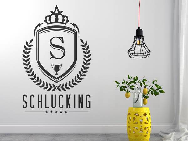 Wandtattoo Schlucking Wappen