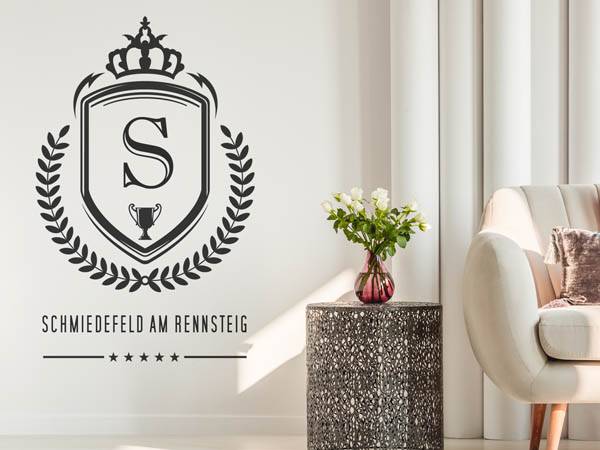 Wandtattoo Schmiedefeld am Rennsteig Wappen