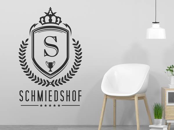 Wandtattoo Schmiedshof Wappen