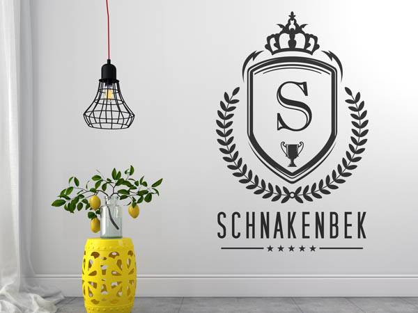 Wandtattoo Schnakenbek Wappen