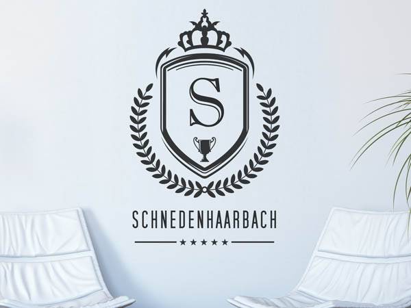 Wandtattoo Schnedenhaarbach Wappen