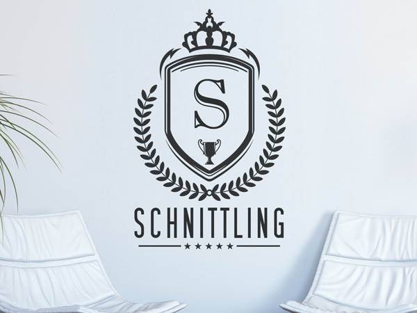 Wandtattoo Schnittling Wappen