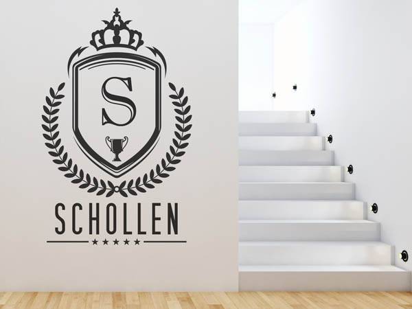 Wandtattoo Schollen Wappen