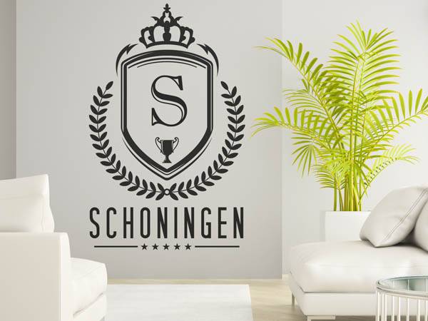 Wandtattoo Schoningen Wappen