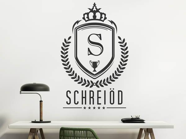Wandtattoo Schreiöd Wappen