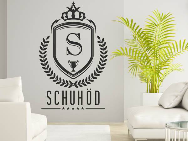 Wandtattoo Schuhöd Wappen