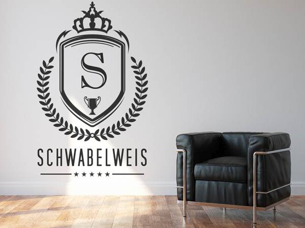 Wandtattoo Schwabelweis Wappen