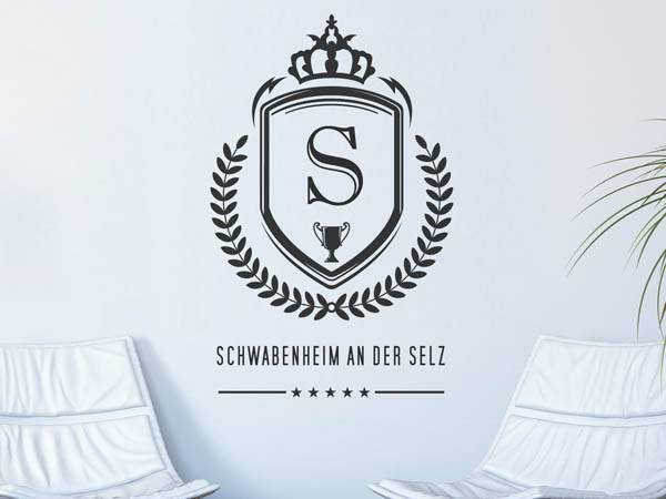 Wandtattoo Schwabenheim an der Selz Wappen