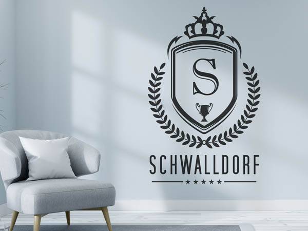 Wandtattoo Schwalldorf Wappen