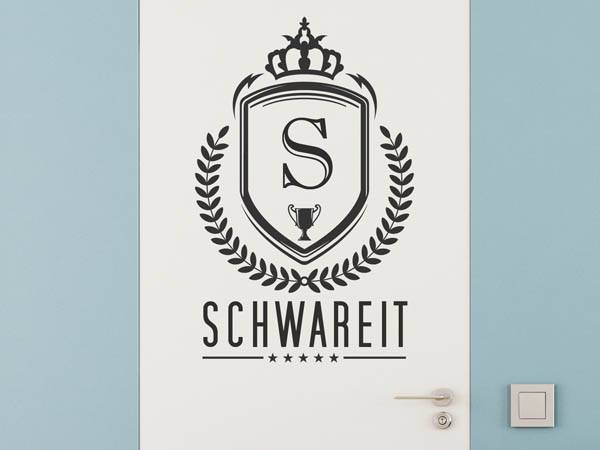 Wandtattoo Schwareit Wappen
