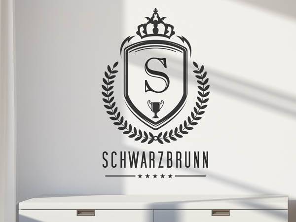 Wandtattoo Schwarzbrunn Wappen