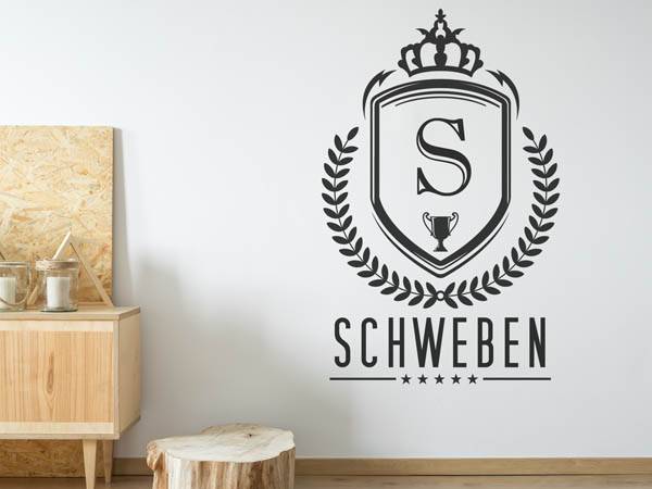 Wandtattoo Schweben Wappen