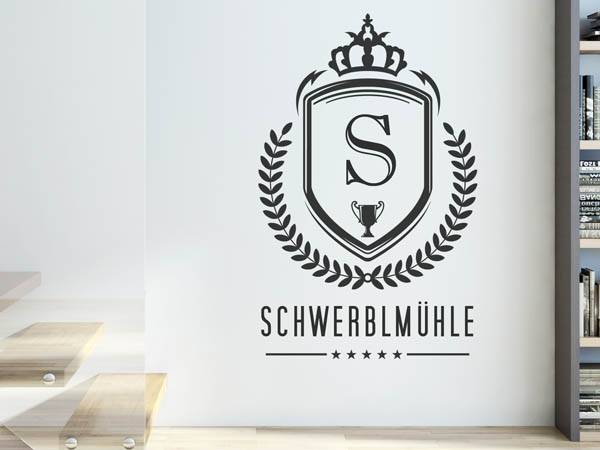 Wandtattoo Schwerblmühle Wappen