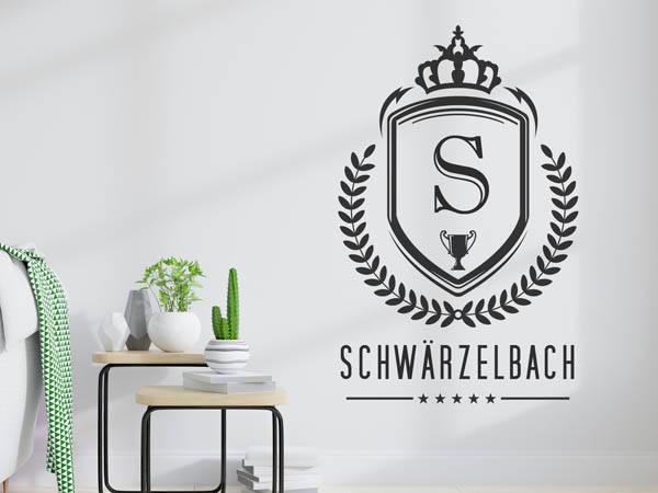 Wandtattoo Schwärzelbach Wappen