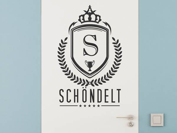 Wandtattoo Schöndelt Wappen