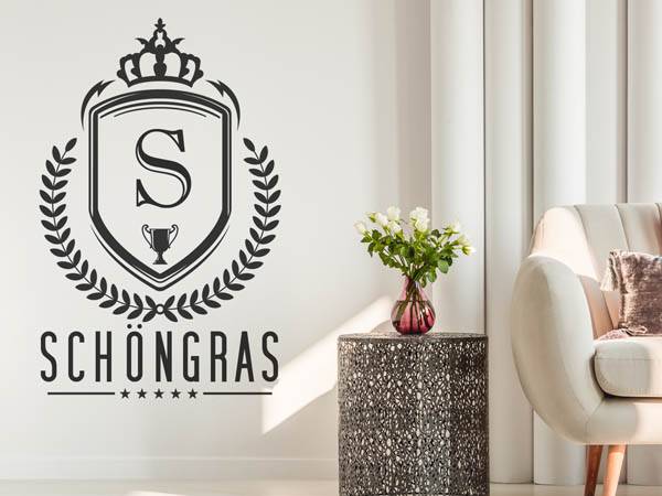 Wandtattoo Schöngras Wappen